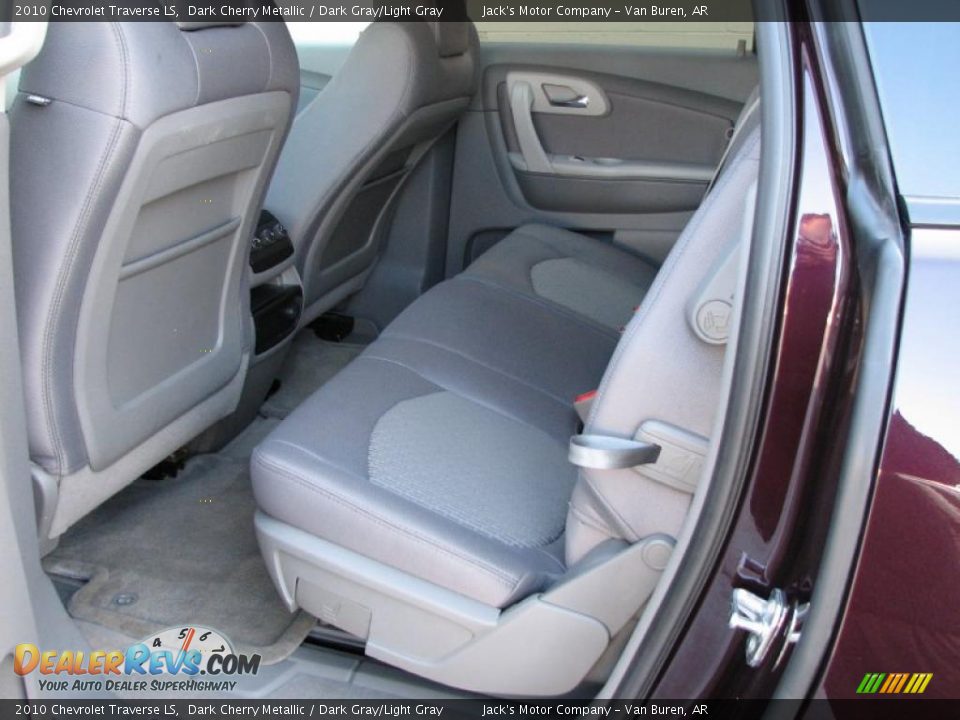 2010 Chevrolet Traverse LS Dark Cherry Metallic / Dark Gray/Light Gray Photo #10