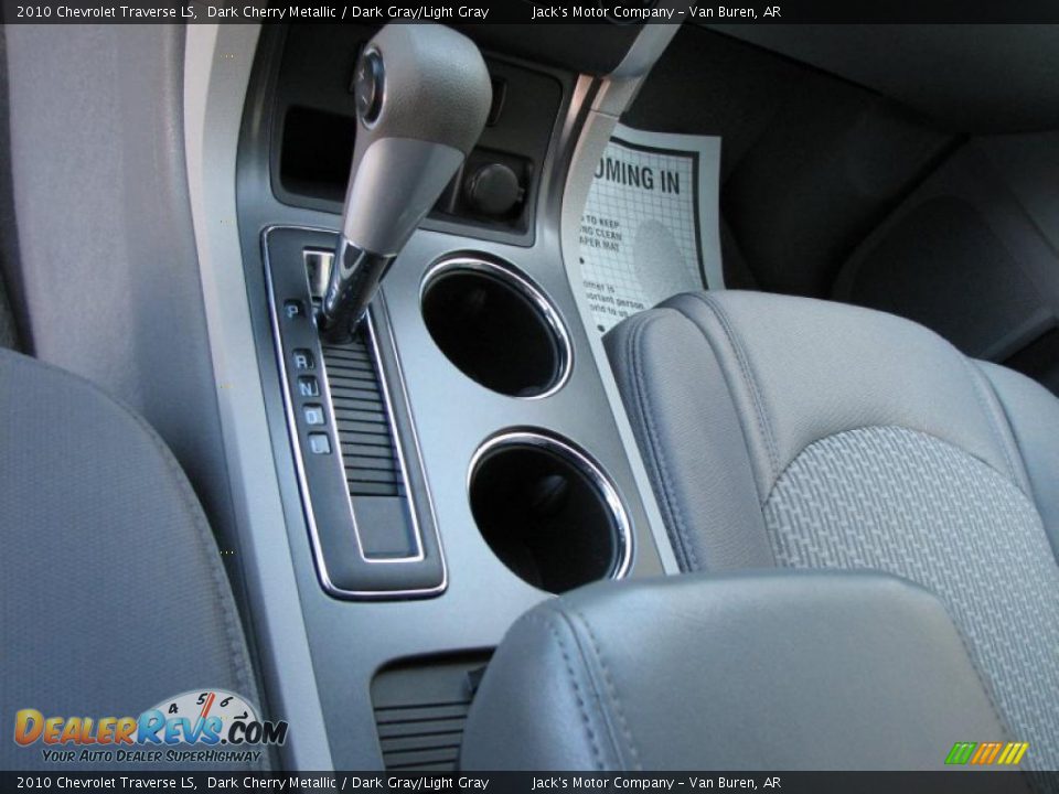 2010 Chevrolet Traverse LS Dark Cherry Metallic / Dark Gray/Light Gray Photo #14