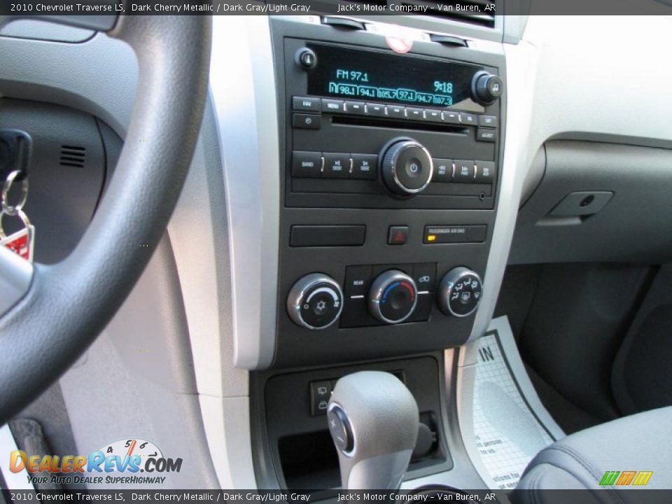 2010 Chevrolet Traverse LS Dark Cherry Metallic / Dark Gray/Light Gray Photo #15