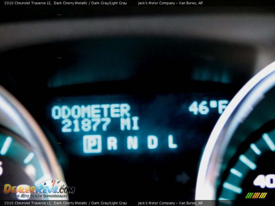 2010 Chevrolet Traverse LS Dark Cherry Metallic / Dark Gray/Light Gray Photo #16