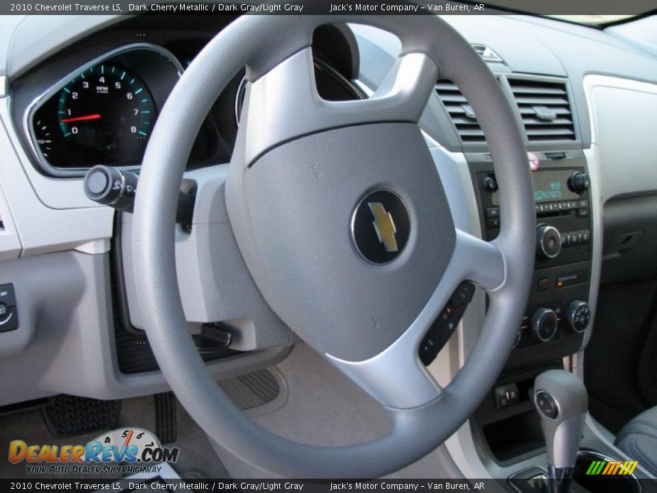 2010 Chevrolet Traverse LS Dark Cherry Metallic / Dark Gray/Light Gray Photo #17