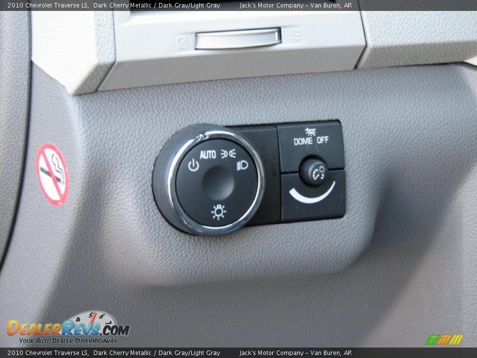 2010 Chevrolet Traverse LS Dark Cherry Metallic / Dark Gray/Light Gray Photo #18
