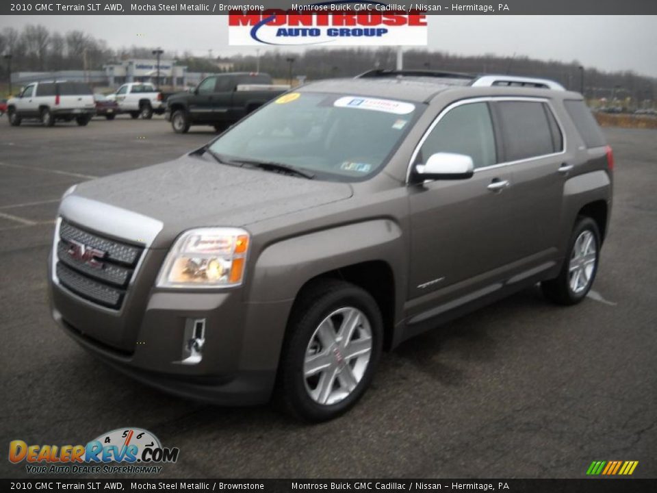 2010 GMC Terrain SLT AWD Mocha Steel Metallic / Brownstone Photo #20