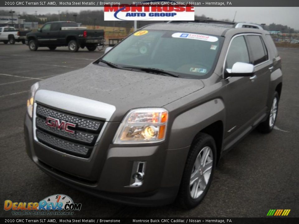 2010 GMC Terrain SLT AWD Mocha Steel Metallic / Brownstone Photo #21