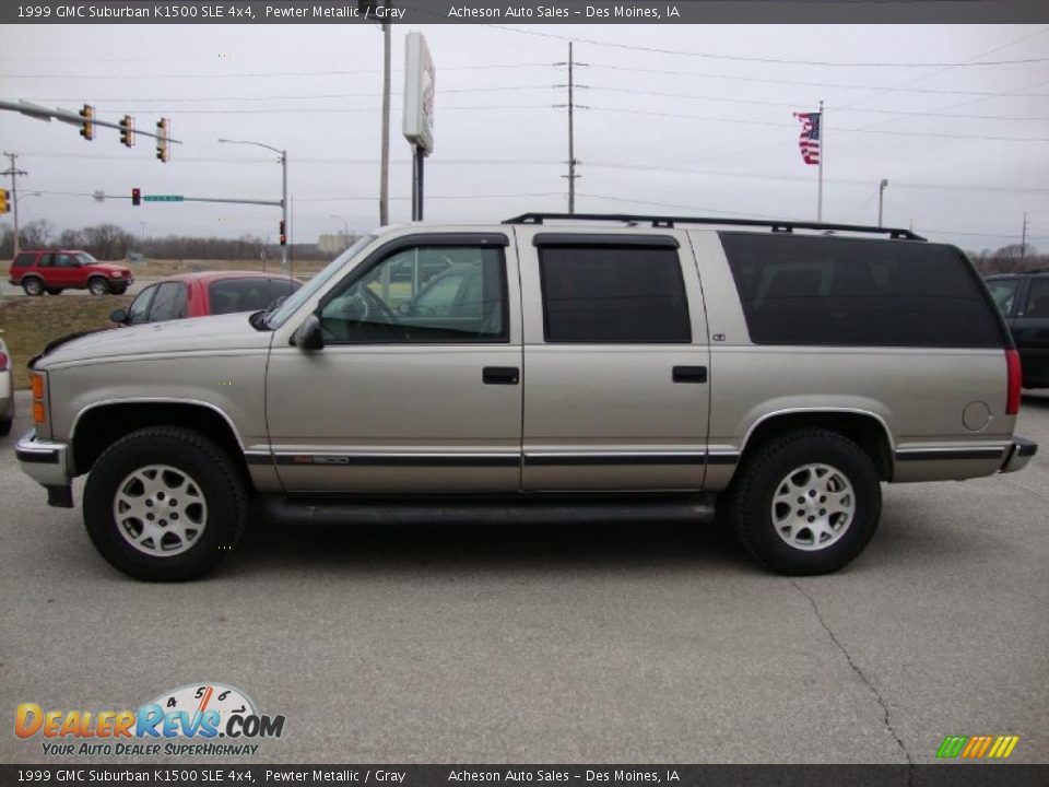 1999 GMC Suburban K1500 SLE 4x4 Pewter Metallic / Gray Photo #2