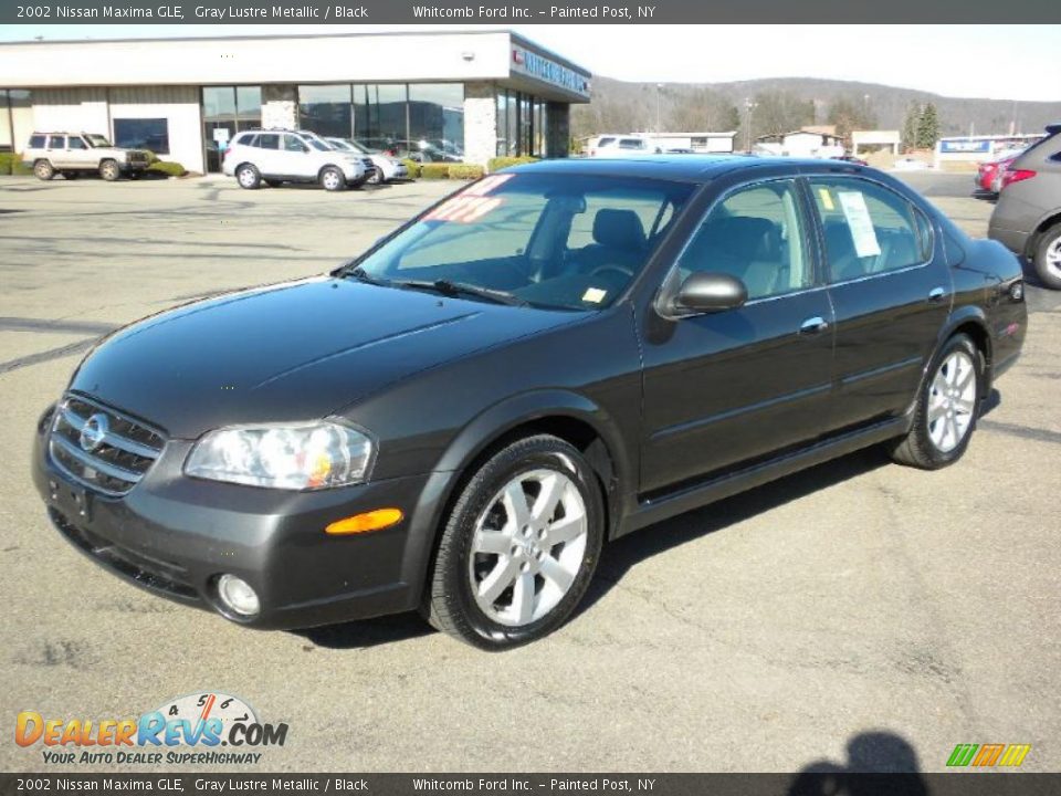 2002 Nissan Maxima GLE Gray Lustre Metallic / Black Photo #2