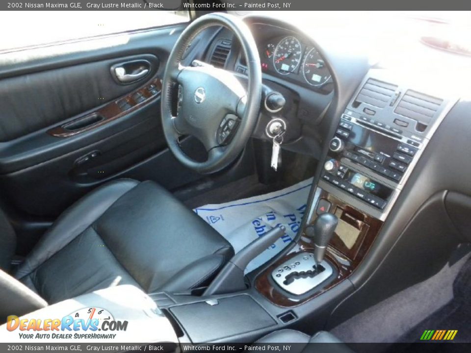 2002 Nissan Maxima GLE Gray Lustre Metallic / Black Photo #10