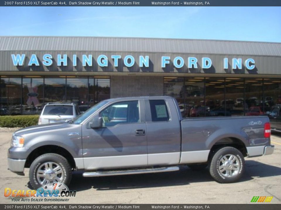 2007 Ford F150 XLT SuperCab 4x4 Dark Shadow Grey Metallic / Medium Flint Photo #1