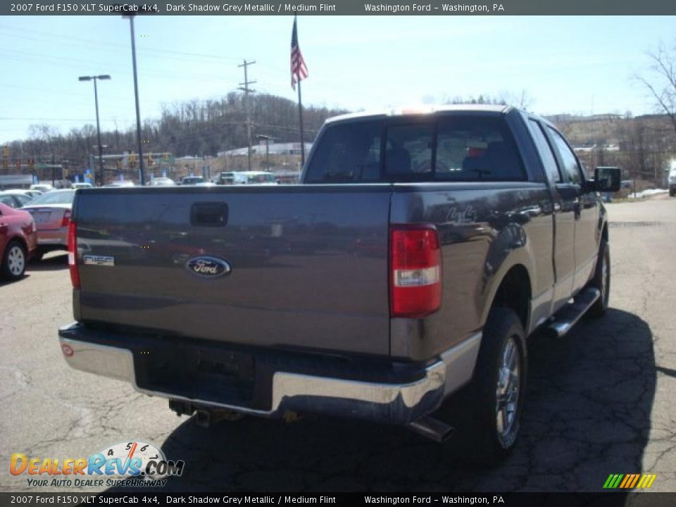 2007 Ford F150 XLT SuperCab 4x4 Dark Shadow Grey Metallic / Medium Flint Photo #4