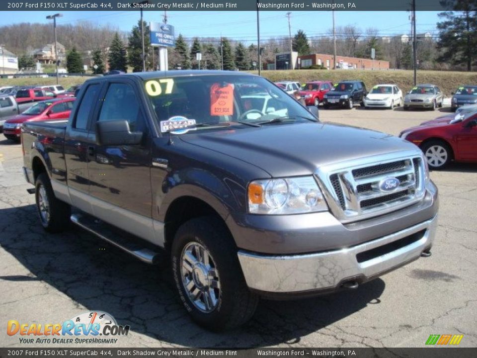 2007 Ford F150 XLT SuperCab 4x4 Dark Shadow Grey Metallic / Medium Flint Photo #6