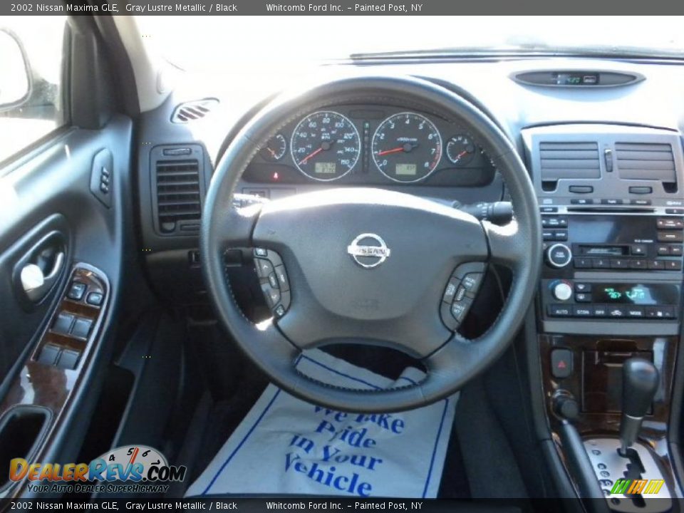 2002 Nissan Maxima GLE Gray Lustre Metallic / Black Photo #22