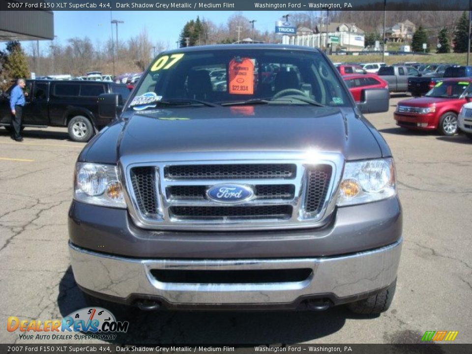 2007 Ford F150 XLT SuperCab 4x4 Dark Shadow Grey Metallic / Medium Flint Photo #10