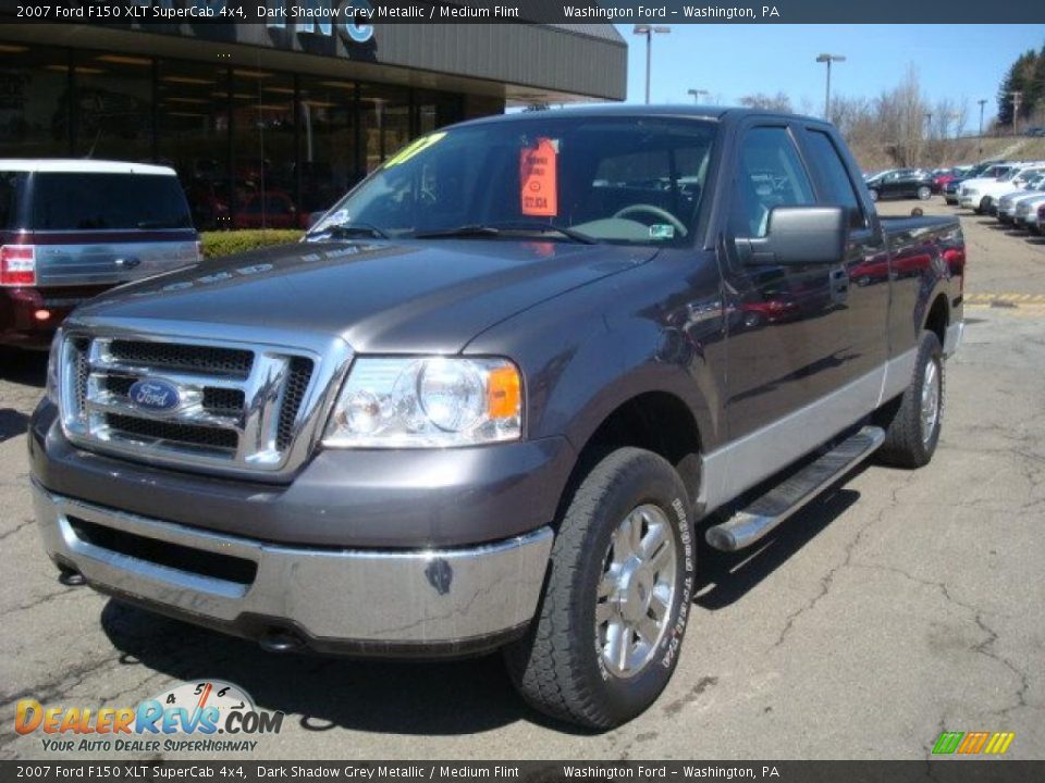 2007 Ford F150 XLT SuperCab 4x4 Dark Shadow Grey Metallic / Medium Flint Photo #11