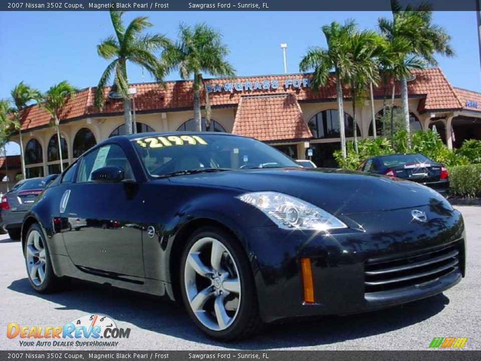 2007 Nissan 350Z Coupe Magnetic Black Pearl / Frost Photo #1