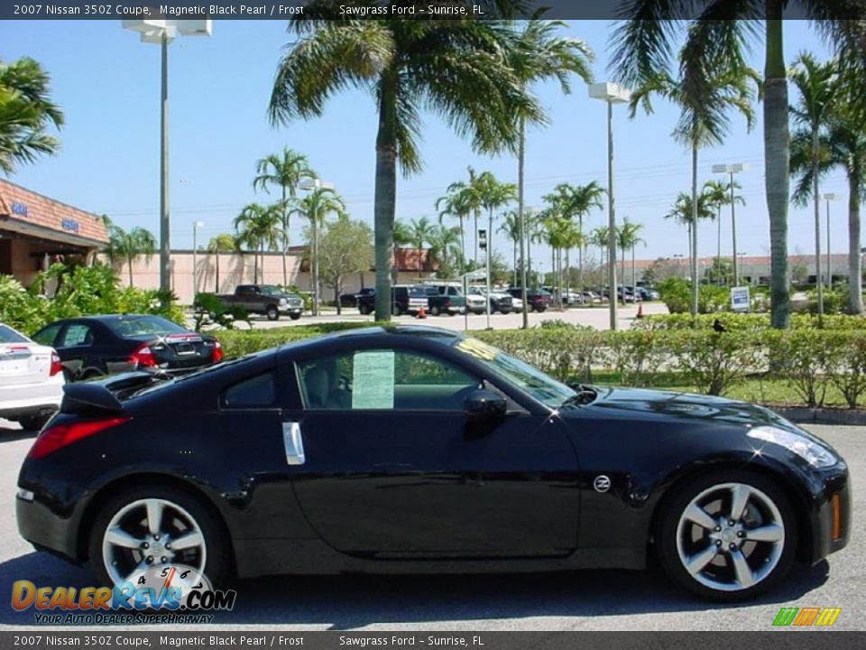 2007 Nissan 350Z Coupe Magnetic Black Pearl / Frost Photo #2