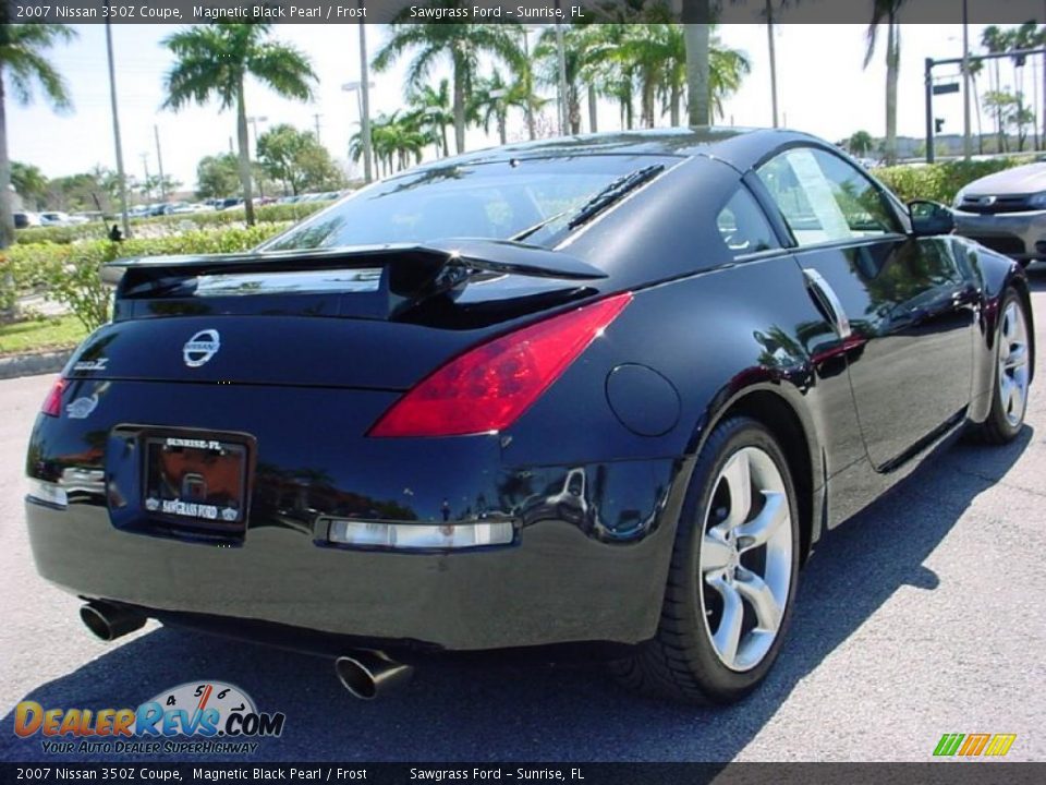 2007 Nissan 350Z Coupe Magnetic Black Pearl / Frost Photo #3