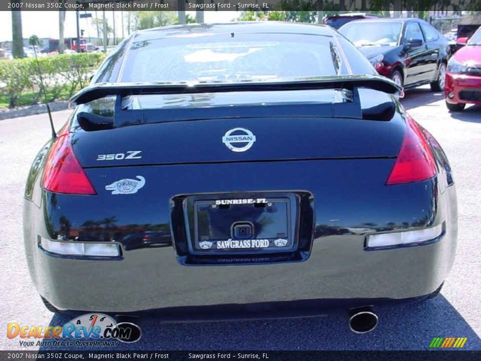 2007 Nissan 350Z Coupe Magnetic Black Pearl / Frost Photo #4
