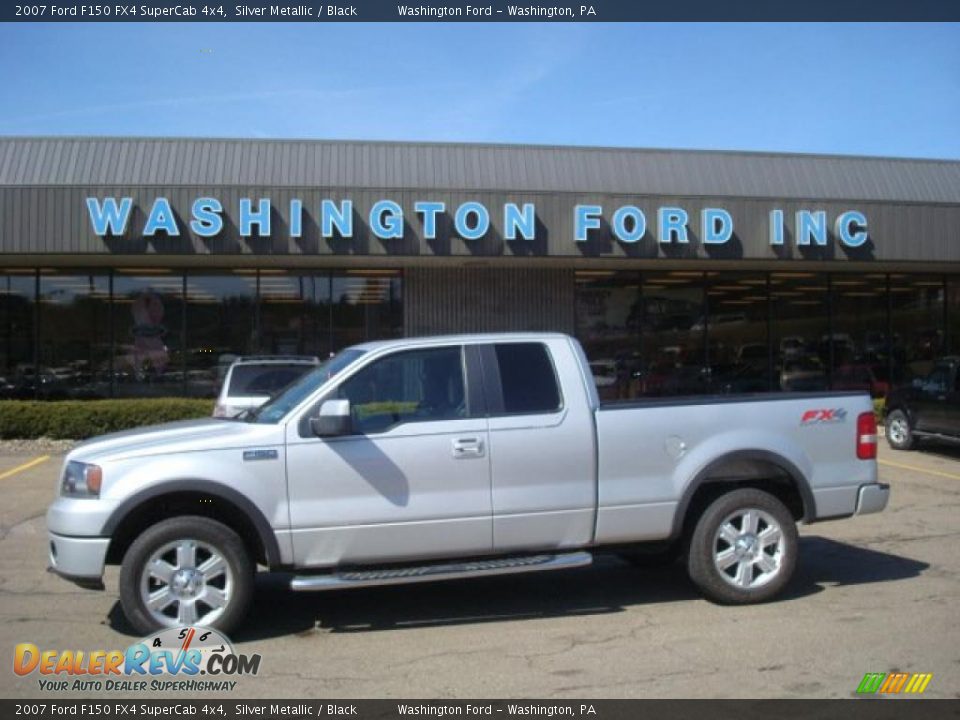 2007 Ford F150 FX4 SuperCab 4x4 Silver Metallic / Black Photo #1