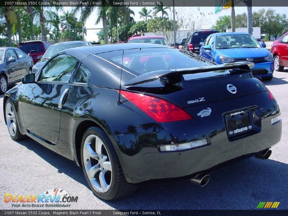 2007 Nissan 350Z Coupe Magnetic Black Pearl / Frost Photo #5