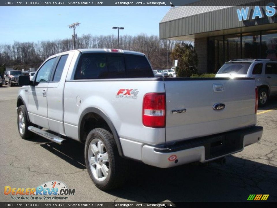 2007 Ford F150 FX4 SuperCab 4x4 Silver Metallic / Black Photo #2