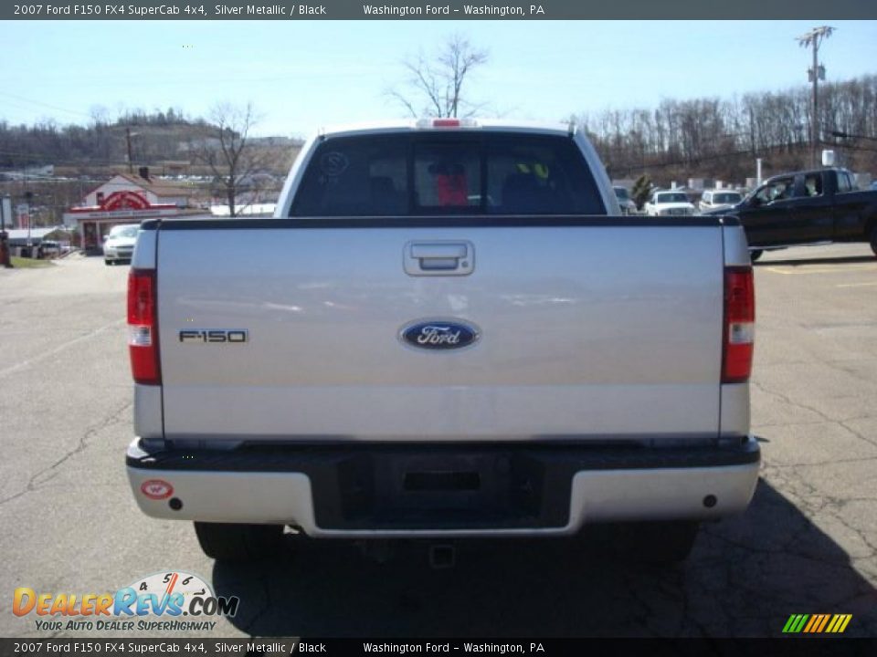 2007 Ford F150 FX4 SuperCab 4x4 Silver Metallic / Black Photo #3
