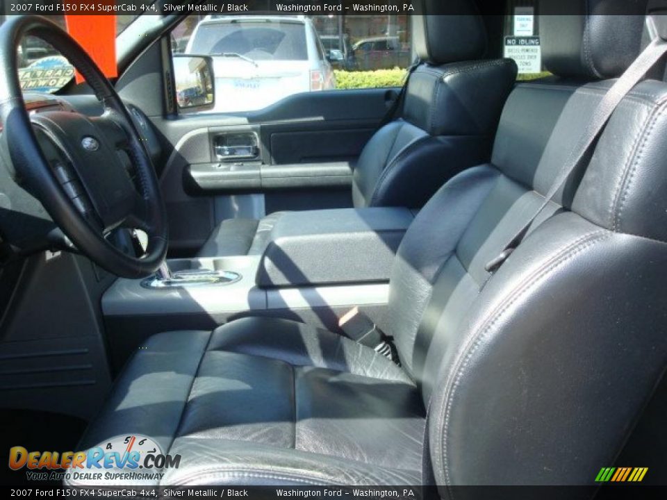 2007 Ford F150 FX4 SuperCab 4x4 Silver Metallic / Black Photo #7