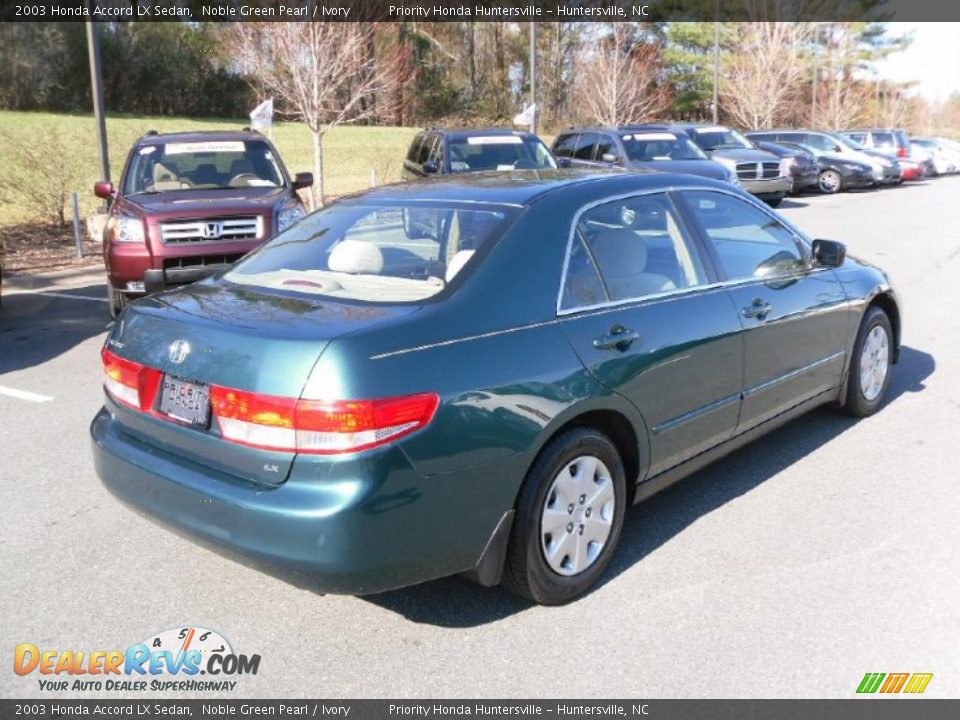 2003 Honda Accord LX Sedan Noble Green Pearl / Ivory Photo #4