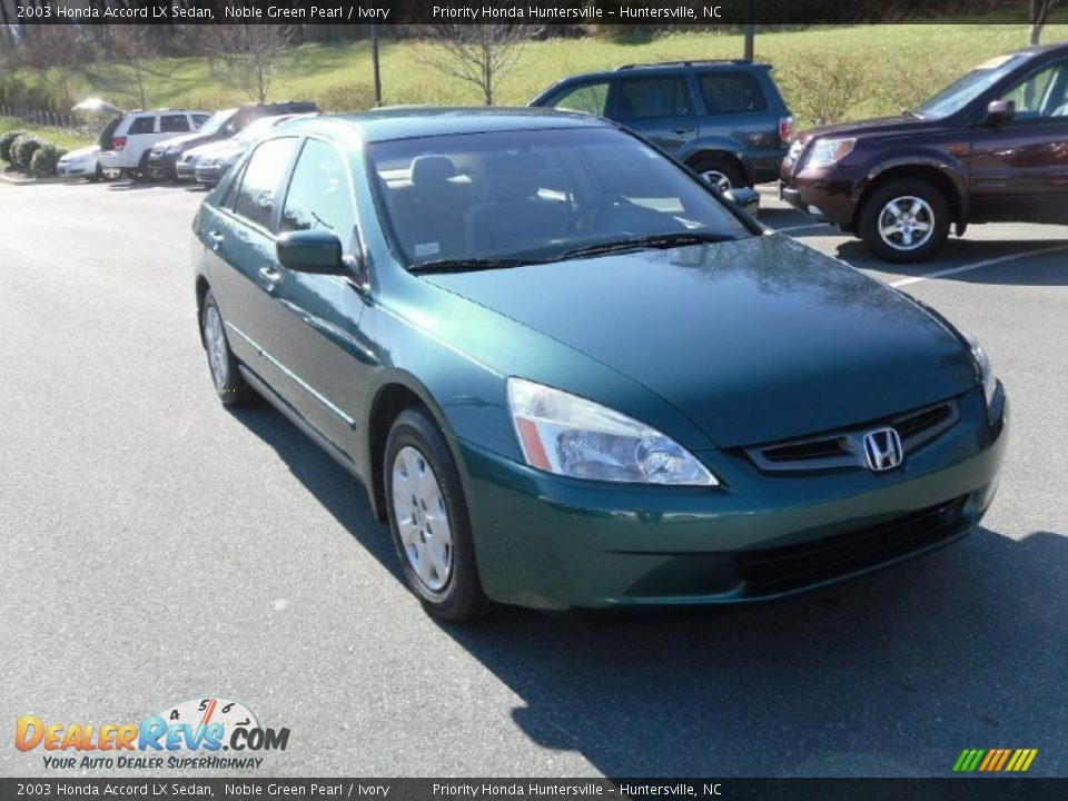 2003 Honda Accord LX Sedan Noble Green Pearl / Ivory Photo #5
