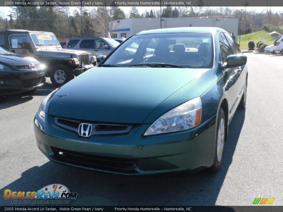 2003 Honda Accord LX Sedan Noble Green Pearl / Ivory Photo #6