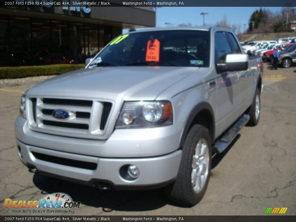 2007 Ford F150 FX4 SuperCab 4x4 Silver Metallic / Black Photo #11
