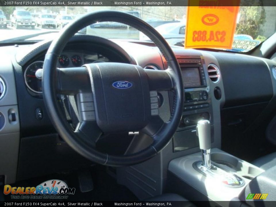 2007 Ford F150 FX4 SuperCab 4x4 Silver Metallic / Black Photo #15