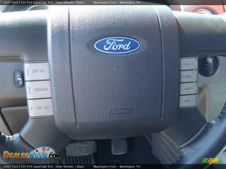 2007 Ford F150 FX4 SuperCab 4x4 Silver Metallic / Black Photo #18