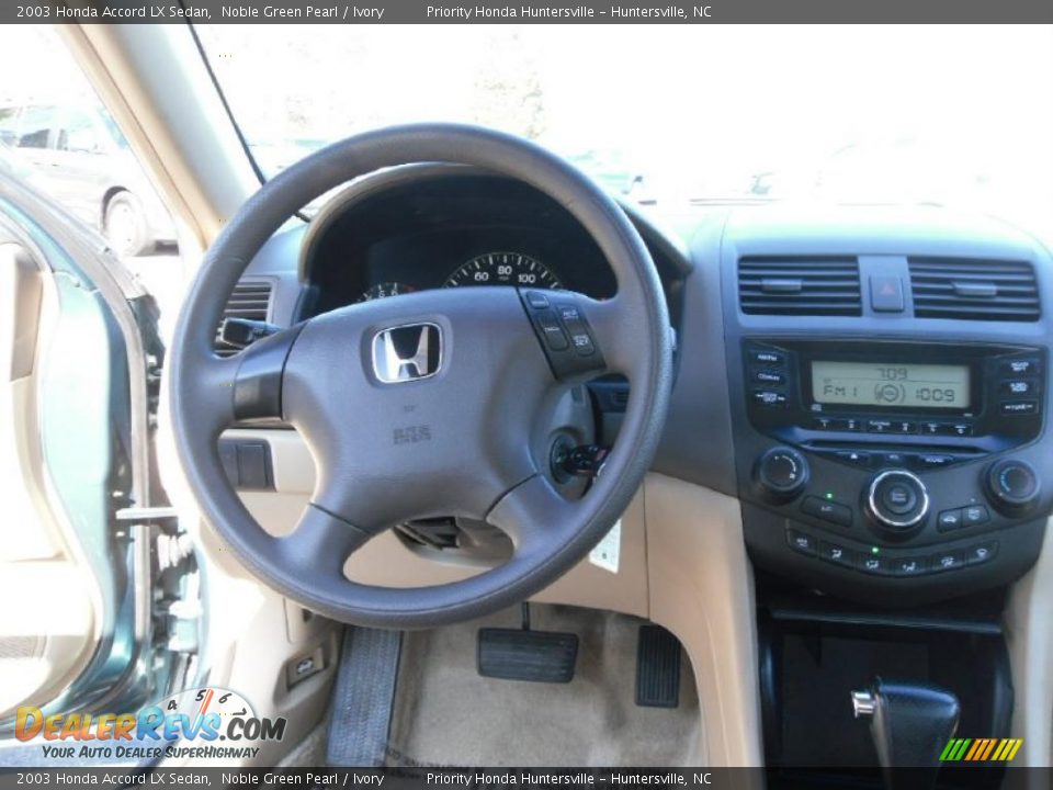2003 Honda Accord LX Sedan Noble Green Pearl / Ivory Photo #12