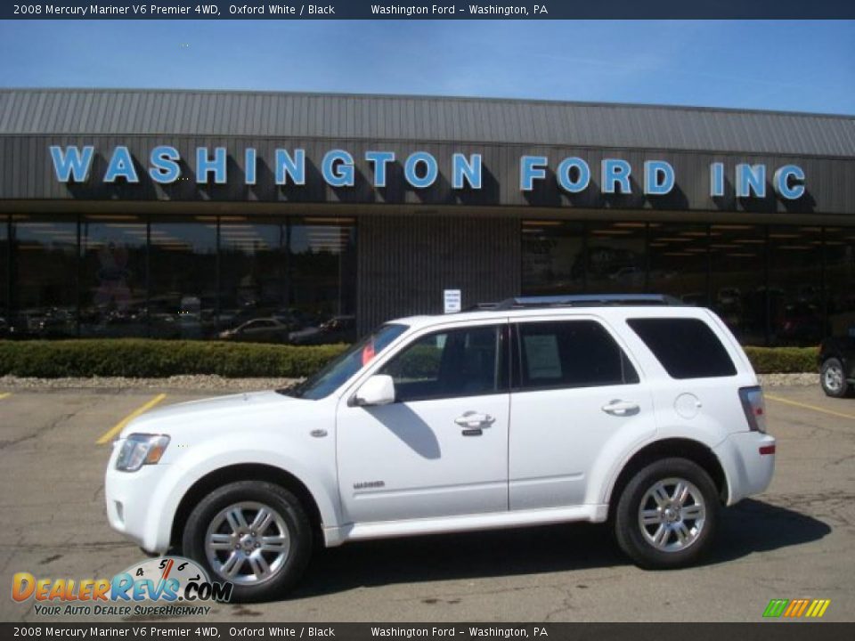 2008 Mercury Mariner V6 Premier 4WD Oxford White / Black Photo #1