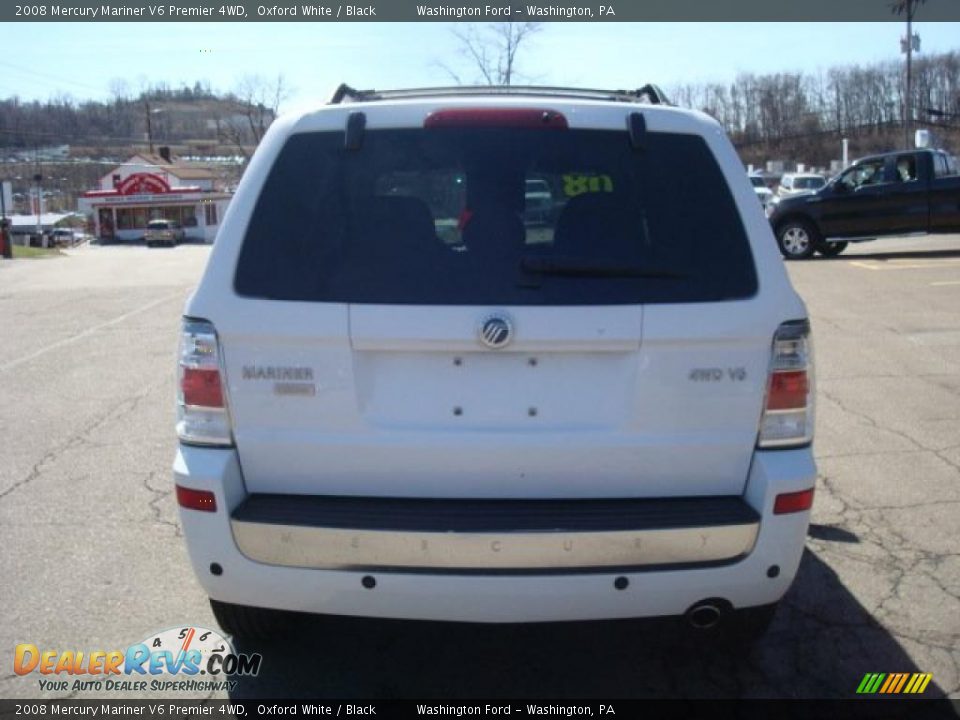 2008 Mercury Mariner V6 Premier 4WD Oxford White / Black Photo #3
