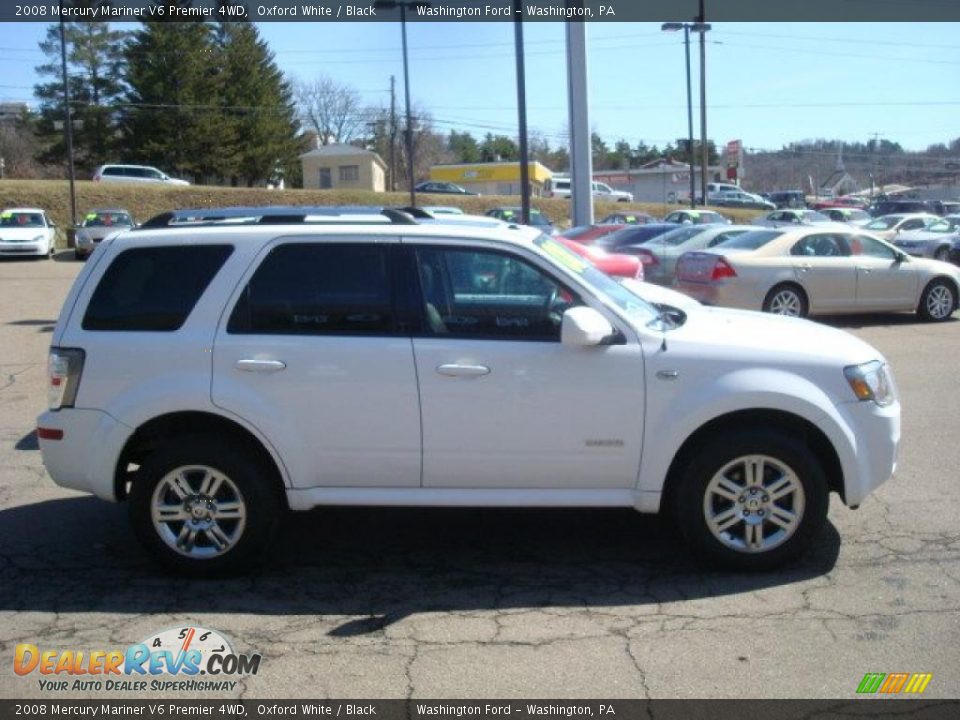 2008 Mercury Mariner V6 Premier 4WD Oxford White / Black Photo #5