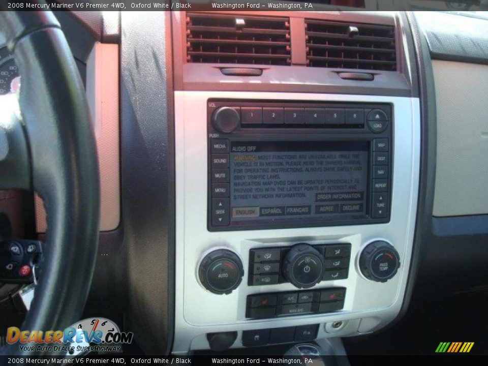 2008 Mercury Mariner V6 Premier 4WD Oxford White / Black Photo #9