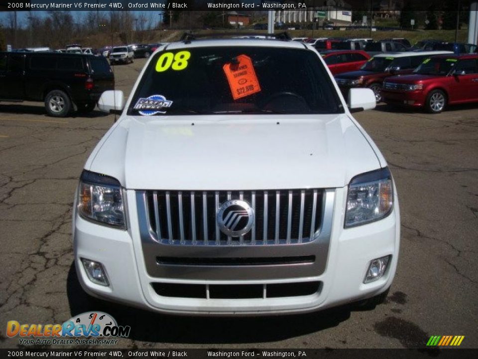 2008 Mercury Mariner V6 Premier 4WD Oxford White / Black Photo #10