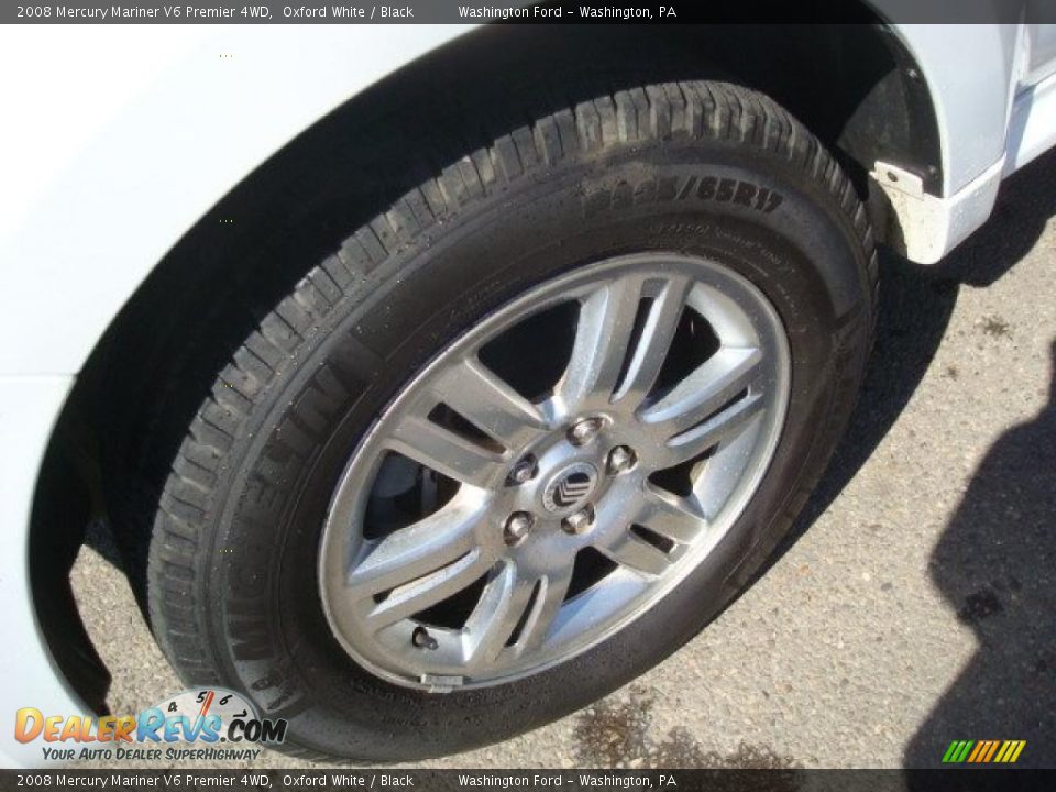 2008 Mercury Mariner V6 Premier 4WD Oxford White / Black Photo #12