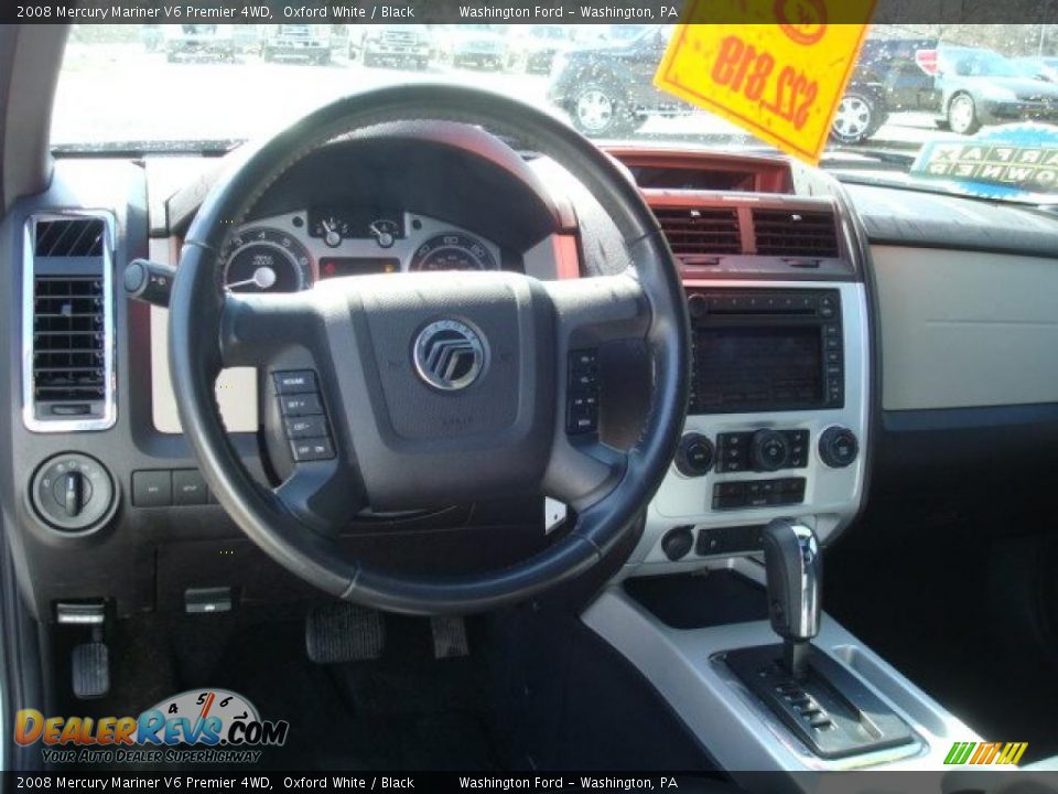 2008 Mercury Mariner V6 Premier 4WD Oxford White / Black Photo #14
