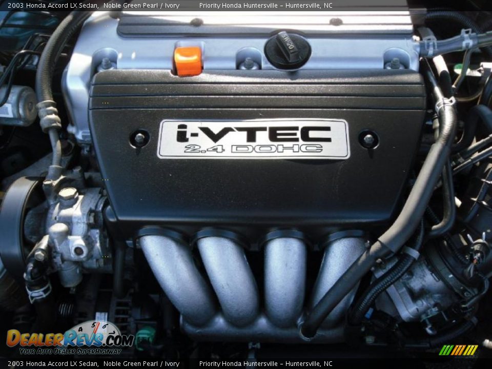 2003 Honda Accord LX Sedan Noble Green Pearl / Ivory Photo #22