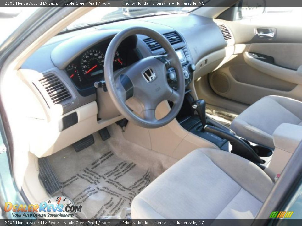 2003 Honda Accord LX Sedan Noble Green Pearl / Ivory Photo #23