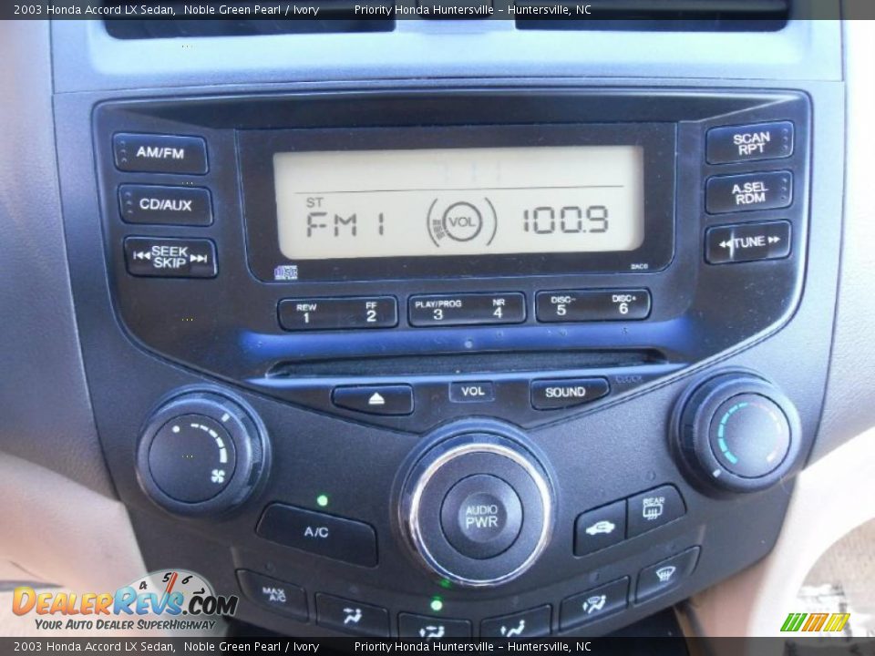 2003 Honda Accord LX Sedan Noble Green Pearl / Ivory Photo #25