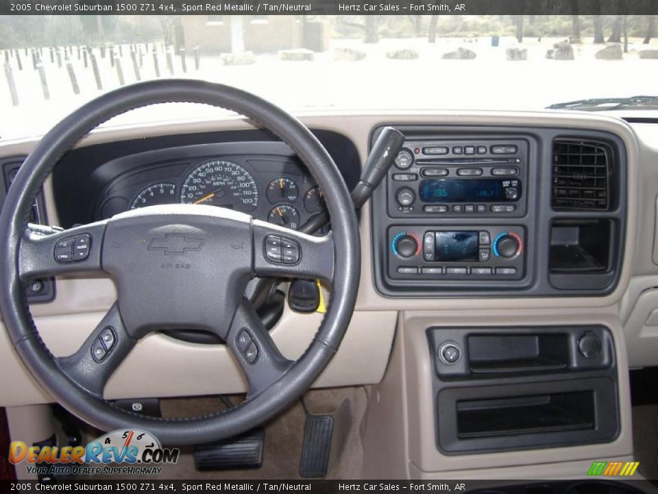 2005 Chevrolet Suburban 1500 Z71 4x4 Sport Red Metallic / Tan/Neutral Photo #20
