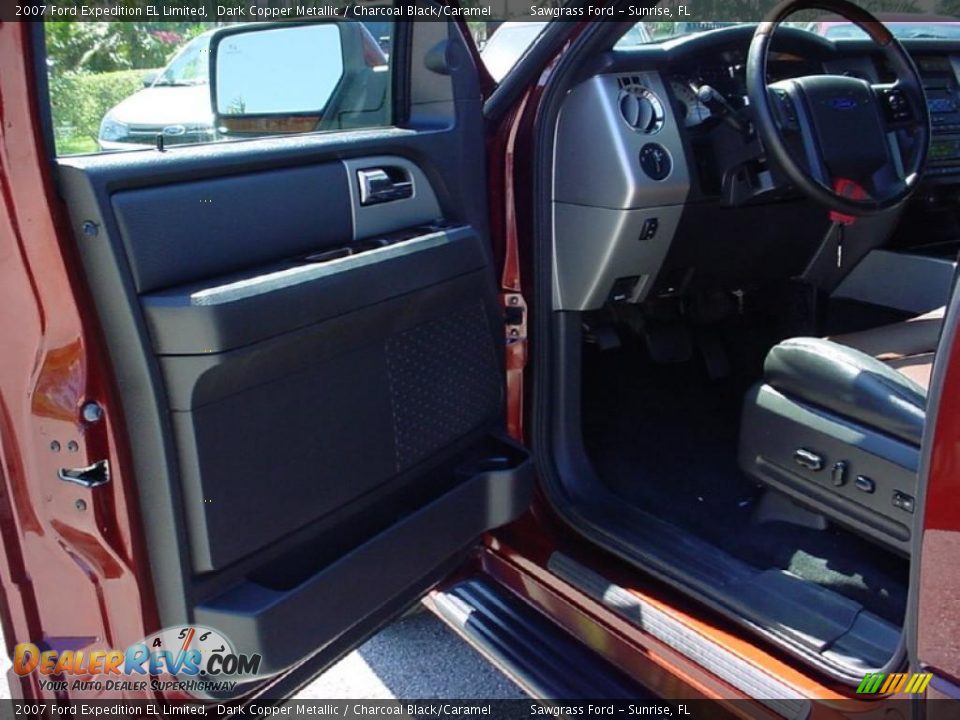 2007 Ford Expedition EL Limited Dark Copper Metallic / Charcoal Black/Caramel Photo #10
