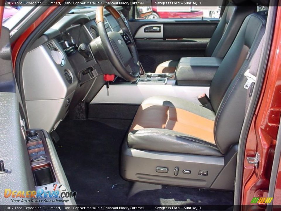 Charcoal Black/Caramel Interior - 2007 Ford Expedition EL Limited Photo #11