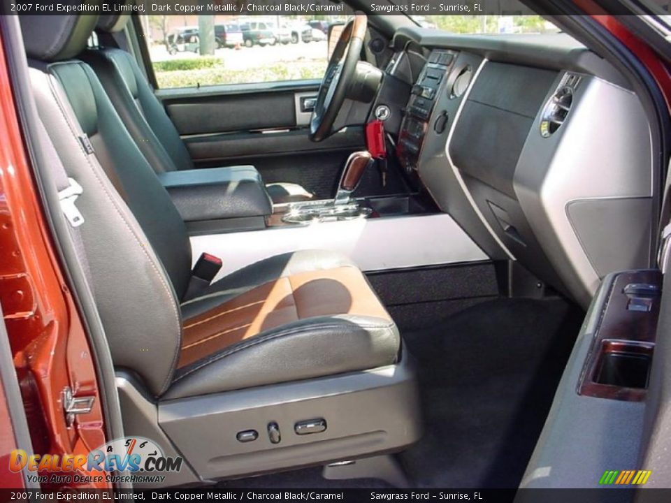 Charcoal Black/Caramel Interior - 2007 Ford Expedition EL Limited Photo #12