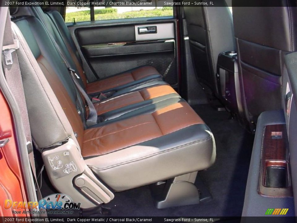 Charcoal Black/Caramel Interior - 2007 Ford Expedition EL Limited Photo #14