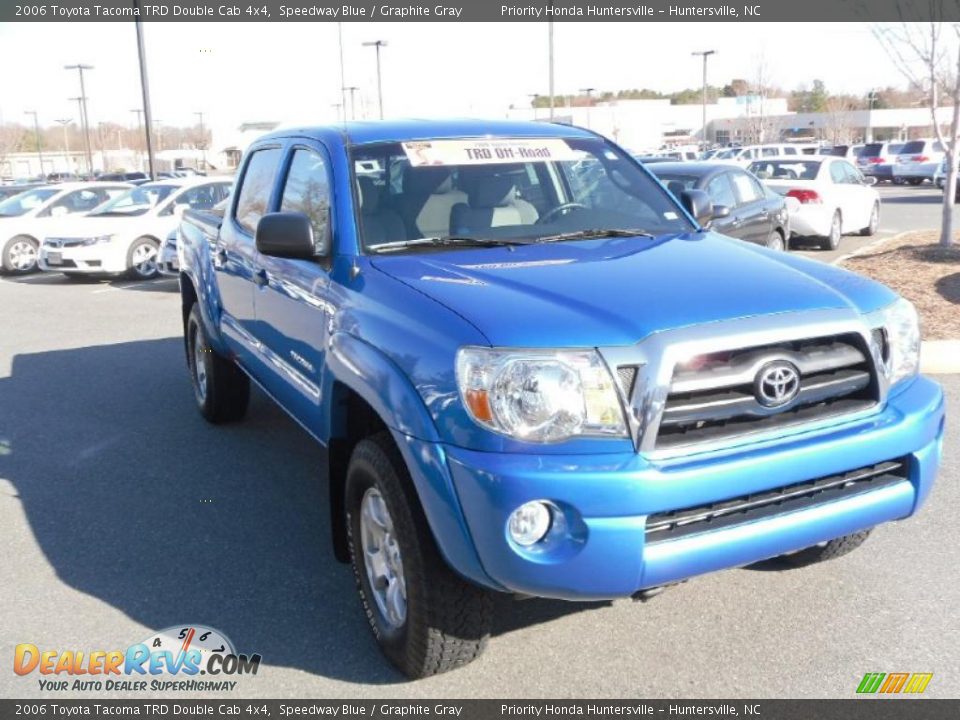 2006 Toyota Tacoma TRD Double Cab 4x4 Speedway Blue / Graphite Gray Photo #6