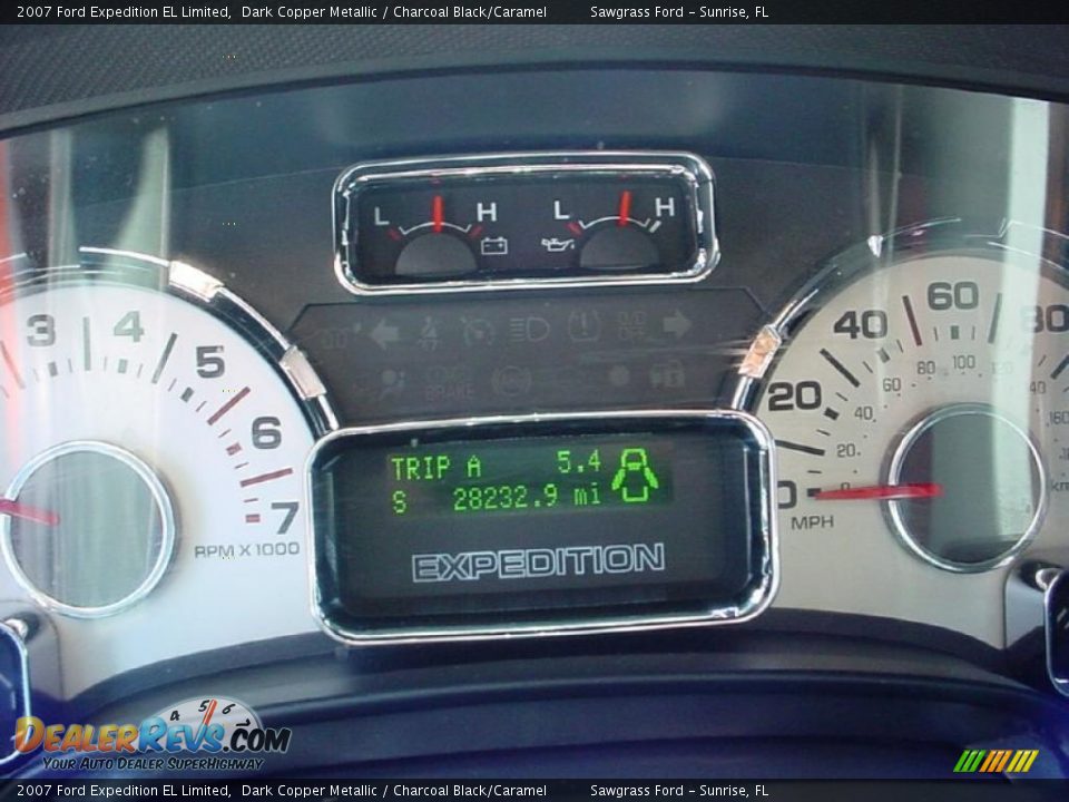 2007 Ford Expedition EL Limited Dark Copper Metallic / Charcoal Black/Caramel Photo #20